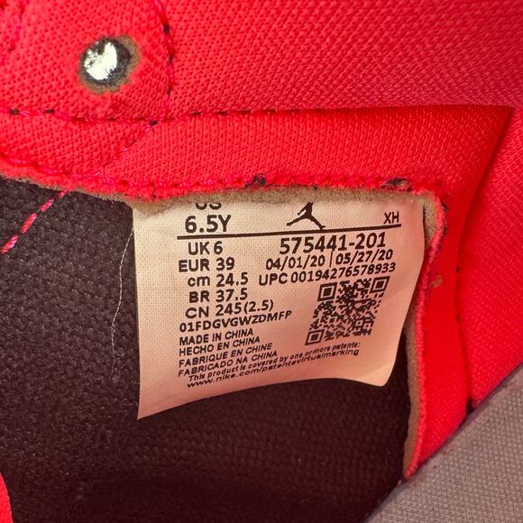 Nike Air Jordan 1 Retro High OG Bio Hack Men’s 6.5Y Women’s 8 Vibrant Multicolor - Picture 15 of 16